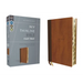 Niv, Thinline Bible, Giant Print, Leathersoft, Brown, Red Letter, Thumb Indexed, Comfort Print