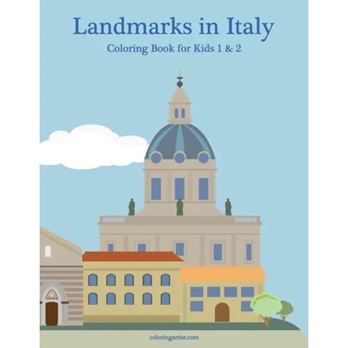 Landmarks in Italy Coloring Book for Kids 1 & 2
