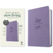 NLT Large Print Premium Value Thinline Bible, Filament Enabled (Leatherlike, Lavender Song)