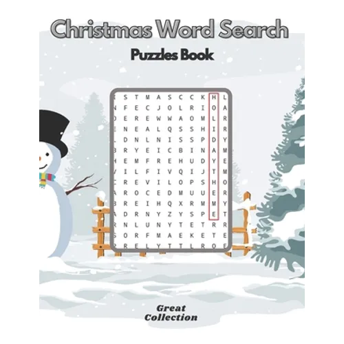 Christmas Word Search Puzzle Book: Holiday Activity Book For Everyone Perfect For Gift