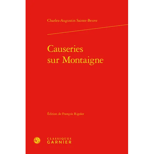 Causeries Sur Montaigne