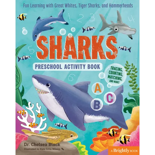 Sharks Preschool Activity Book: Fun Learning with Great Whites, Tiger Sharks, and Hammerheads