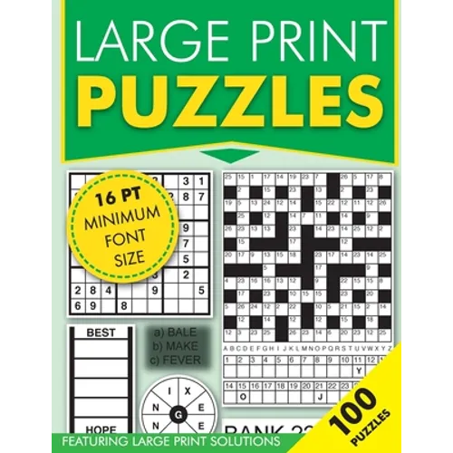 Large Print Puzzles: Featuring large print solutions
