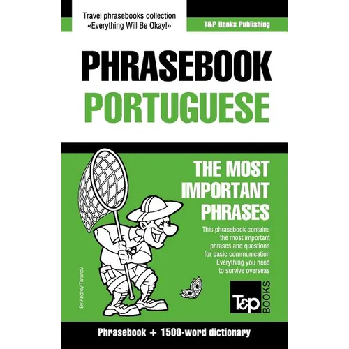 English-Portuguese phrasebook and 1500-word dictionary