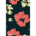 Password Book: Include Alphabetical Index With Black Seamless Floral Pattern