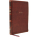 Nkjv, Thinline Bible, Giant Print, Leathersoft, Brown, Thumb Indexed, Red Letter Edition, Comfort Print: Holy Bible, New King James Version