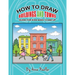 How to draw buildings and towns - guide for kids ages 10 and up: Tips for creating your own unique drawings of houses, streets and cities.