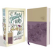 NIV, Beautiful Word Coloring Bible, Large Print, Imitation Leather, Purple/Tan