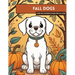 Fall Puppies Coloring Book