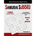 Samurai Sudoku Puzzle Book: 1000 Easy to Hard Sudoku Puzzles Overlapping into 200 Samurai Style
