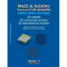 Maze & Sudoku Puzzles for Seniors (Large Print Edition!): BOOK 2, 20 mazes/sudoku/alphabetical sudoku (60 total), difficulty 10-15, only easy riddles,