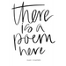 there is a poem here