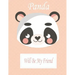 Panda Will Be My Friend: Animal Coloring book Great Gift for Kids Boys & Girls, Ages 4-8
