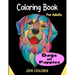 Coloring Book For Adults Dogs and Puppies Zen Colors: 30 coloring pages to reduce anxiety and improve well-being, anti-stress therapy