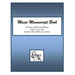 Music Manuscript Book (Blue): 96 Pages; 12 Staves; Includes Music Reference Charts