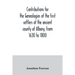 Contributions for the genealogies of the first settlers of the ancient county of Albany, from 1630 to 1800