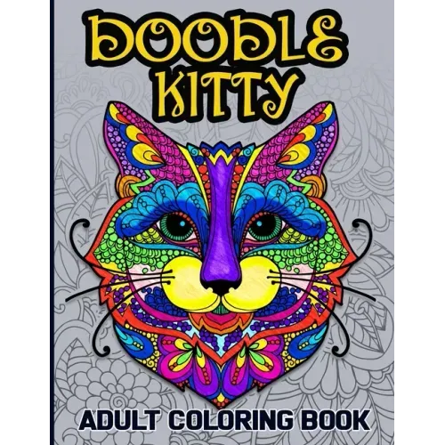 Doodle Kitty: Adult Coloring Book