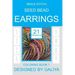 Brick Stitch Seed Bead Earrings: 21 patterns. Coloring book