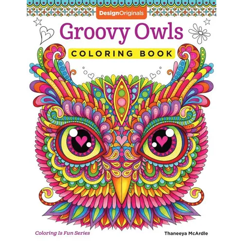 Groovy Owls Coloring Book