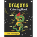 DRAGONS Coloring Book For Teenagers: An Adult Coloring Book with Cool Fantasy Dragons Design and Patterns For Stress Relief & Relaxation! (Awesome gif