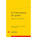 La Conversation Des Genres: Melanges Et Circonvolutions