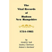 The Vital Records of Hudson, New Hampshire, 1734-1985