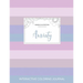 Adult Coloring Journal: Anxiety (Mandala Illustrations, Pastel Stripes)