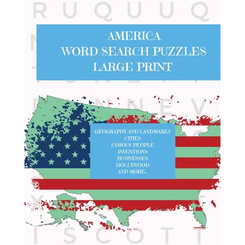 America: Puzzle Activity Book for Teens and Adults: Large Print