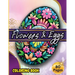 Flowers & Eggs: Easter Coloring Book for Adults and Teens