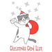 Christmas Card List: Organize and Track Holiday Greetings Sent and Received Cat & Snowflake Theme