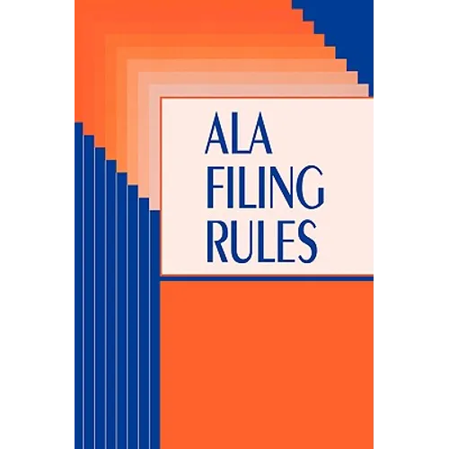 ALA Filing Rules