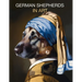 German Shepherds in Art: Portraits inspired by iconic masterpieces