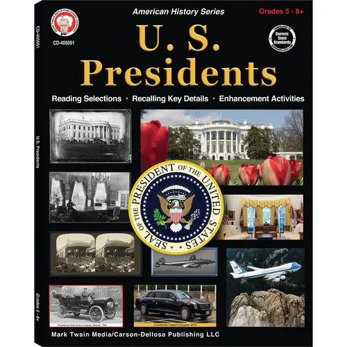 U.S. Presidents Workbook, Grades 5 - 12