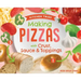 Making Pizzas with Crust, Sauce & Toppings