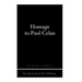 Homage to Paul Celan