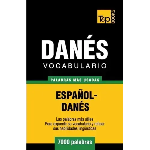 Vocabulario español-danés - 7000 palabras más usadas
