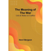 The Meaning of the War: Life & Matter in Conflict