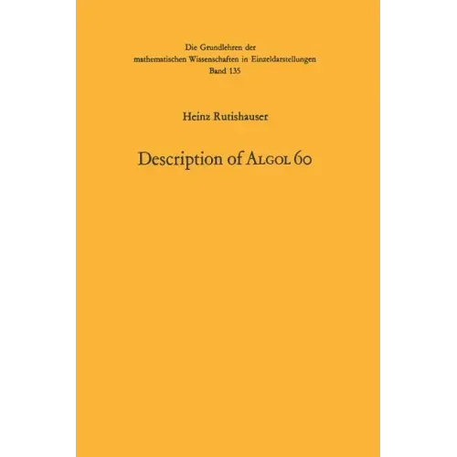Handbook for Automatic Computation: Volume I - Part a