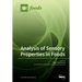 Analysis of Sensory Properties in Foods