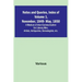 Notes and Queries, Index of Volume 1, November, 1849-May, 1850; A Medium of Inter-Communication for Literary Men, Artists, Antiquaries, Genealogists,