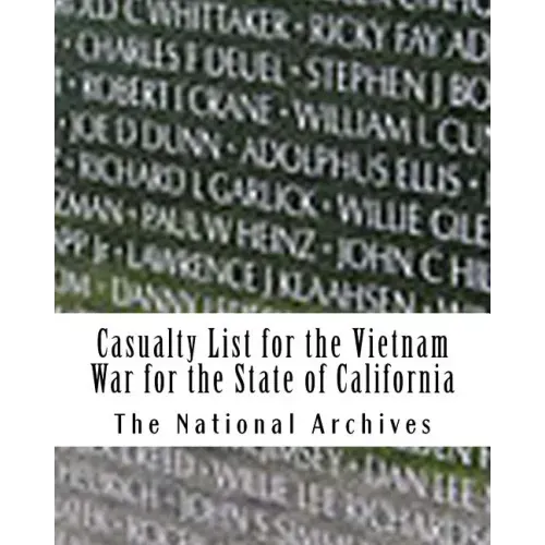 Casualty List for the Vietnam War for the State of California