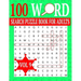 100 Word Search Puzzle Book For Adults: Word Search Puzzles for Adults and Seniors 8.5 x 0.58 x 11 inches Vol 9