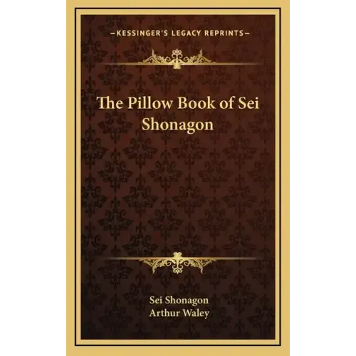 The Pillow Book of SEI Shonagon