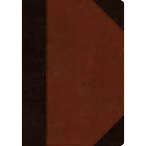 ESV Large Print Wide Margin Bible (Trutone, Brown/Cordovan, Portfolio Design)