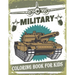 Military Coloring Book For Kids: 50 Military Design Coloring Book For Kids 4-8, Tanks, Soldiers, Guns, Planes, Ships, ...
