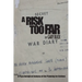 A Risk Too Far: A Psychological Autopsy of the Planning for Arnhem