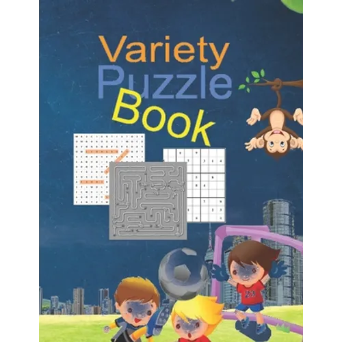 Variety puzzle book: kids the activities are organized in Variety puzzle book packs for kids, for ages 6-12, This little book is packed wit