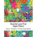 Beautiful Large Print Simple Flowers: Large Print One Sided Stress Relieving, Relaxing Flowers Coloring Book For Grownups, Women, Men & Youths. Easy F