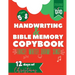 Christmas Handwriting & Bible Memory Copybook For Kids Ages 5-8: Trace Scripture Verses and Help Children Memorize the Christmas Story by Drawing, Sin
