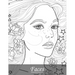 Faces Coloring Book for Grown-Ups 6